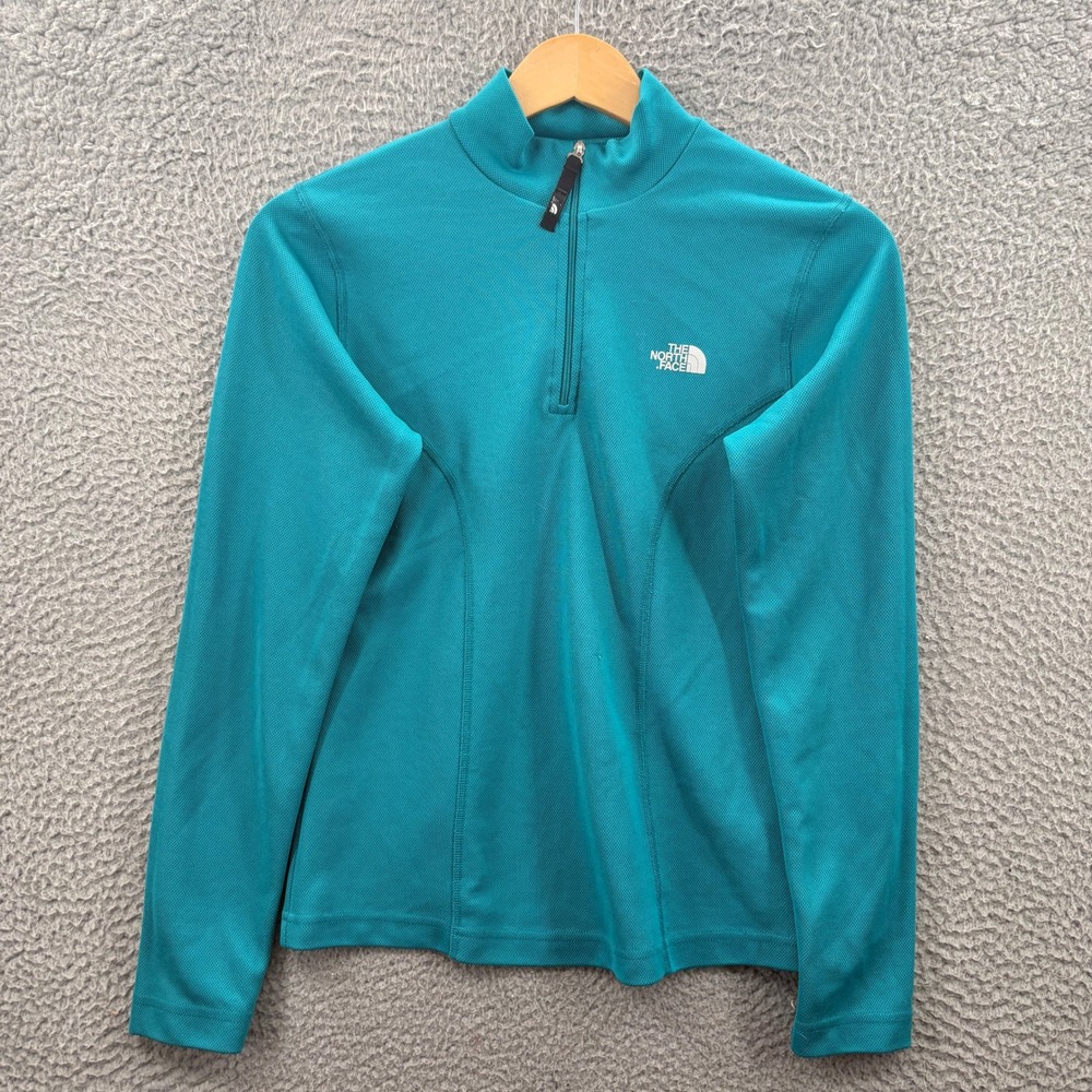 The North Face Flight Series Pullover Womens Small Teal 1/4 Zip Active Top